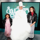 Host Erykah Badu with her children Mars Merkaba Thedford and Puma Sabti Curry at the 2017 Soul Train Awards, presented by BET, at the Orleans Arena on Nov. 5, 2017, in Las Vegas